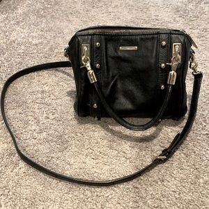 Black Rebecca Minkoff purse. Long and shot straps.
